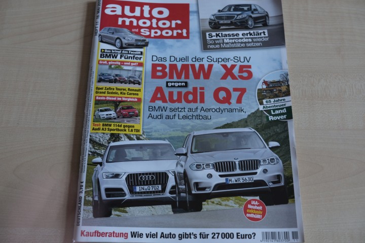 Deckblatt Auto Motor und Sport (11/2013)